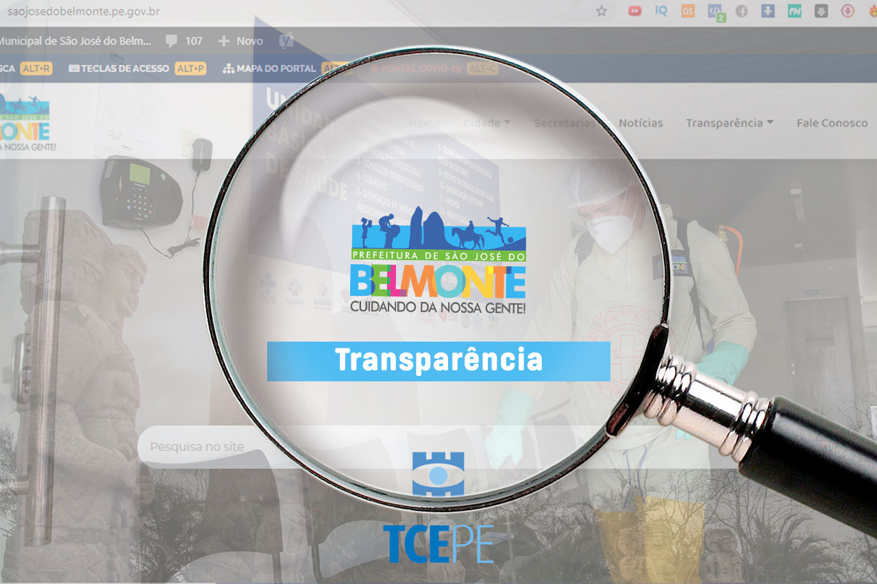 São José do Belmonte está entre os municípios mais bem avaliados no panorama de transparência da Covid-19 no Estado